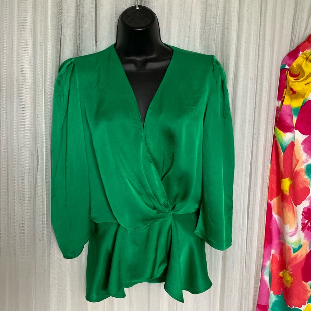 Zara Green Blouse